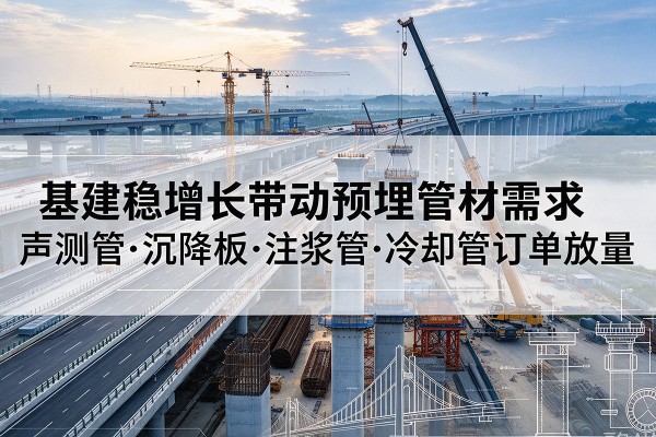 灵璧基建稳增长带动预埋监测管材需求，声测管、沉降板、注浆管订单持续放量