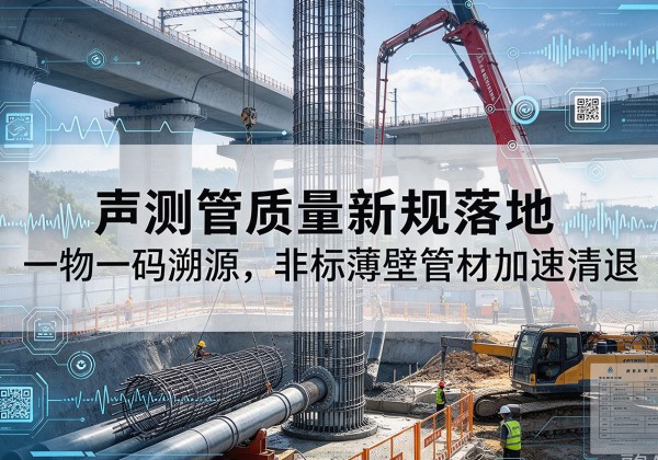 灵璧声测管质量新规落地，一物一码溯源，非标薄壁管材加速清退